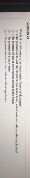 Solved Question 27 Which of the following is the correct | Chegg.com