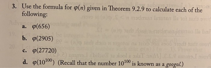 3 Use The Formula For P N Given In Theorem 9 2 9 To Chegg Com 3 Use The Formula For P N Given In Theorem 9 2 9 To Chegg Com