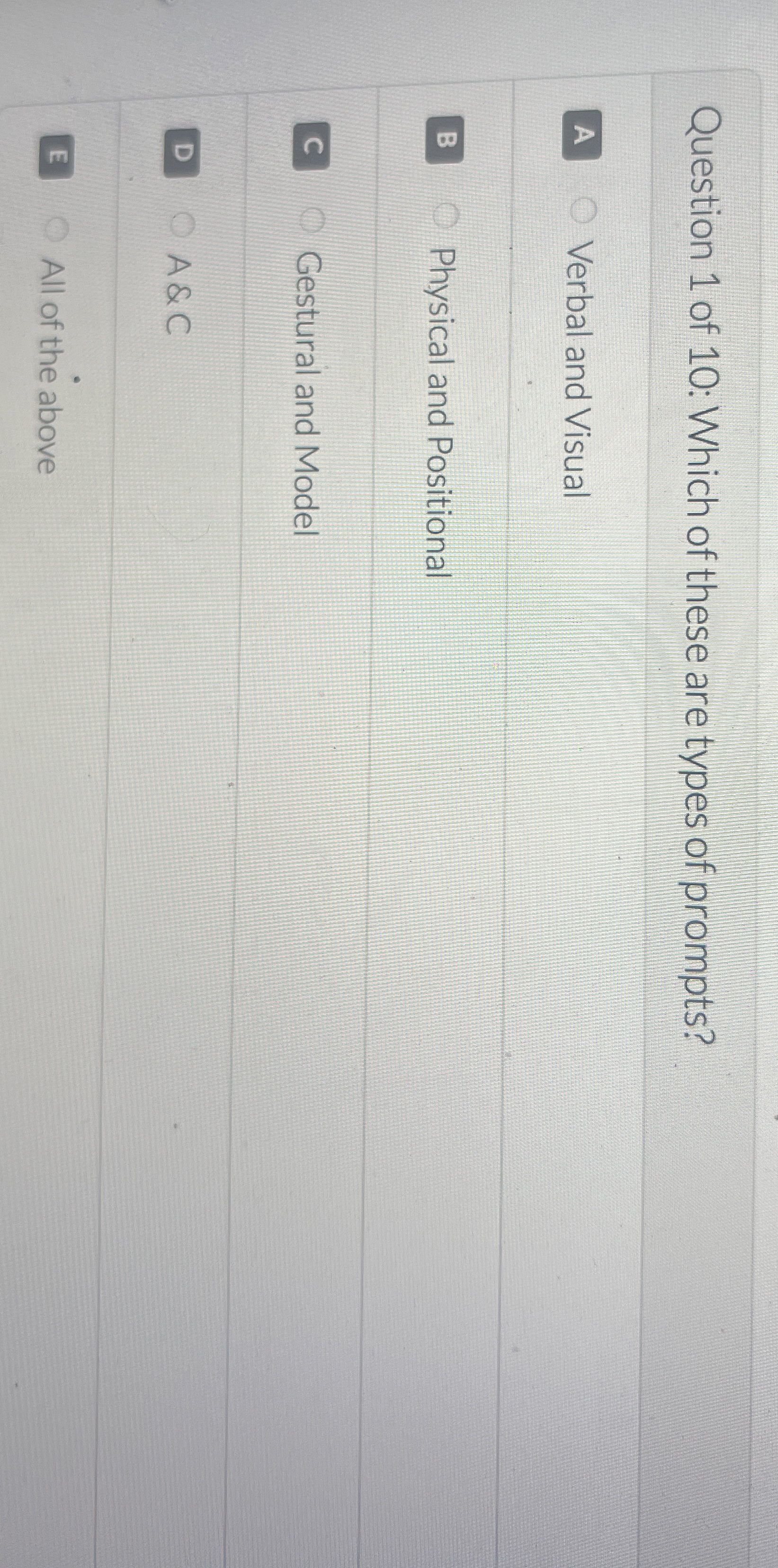 Solved Question 1 ﻿of 10 ﻿ Which of these are types of