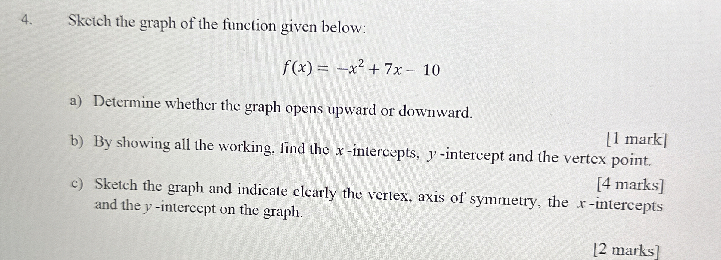 Solved Sketch the graph of the function given | Chegg.com