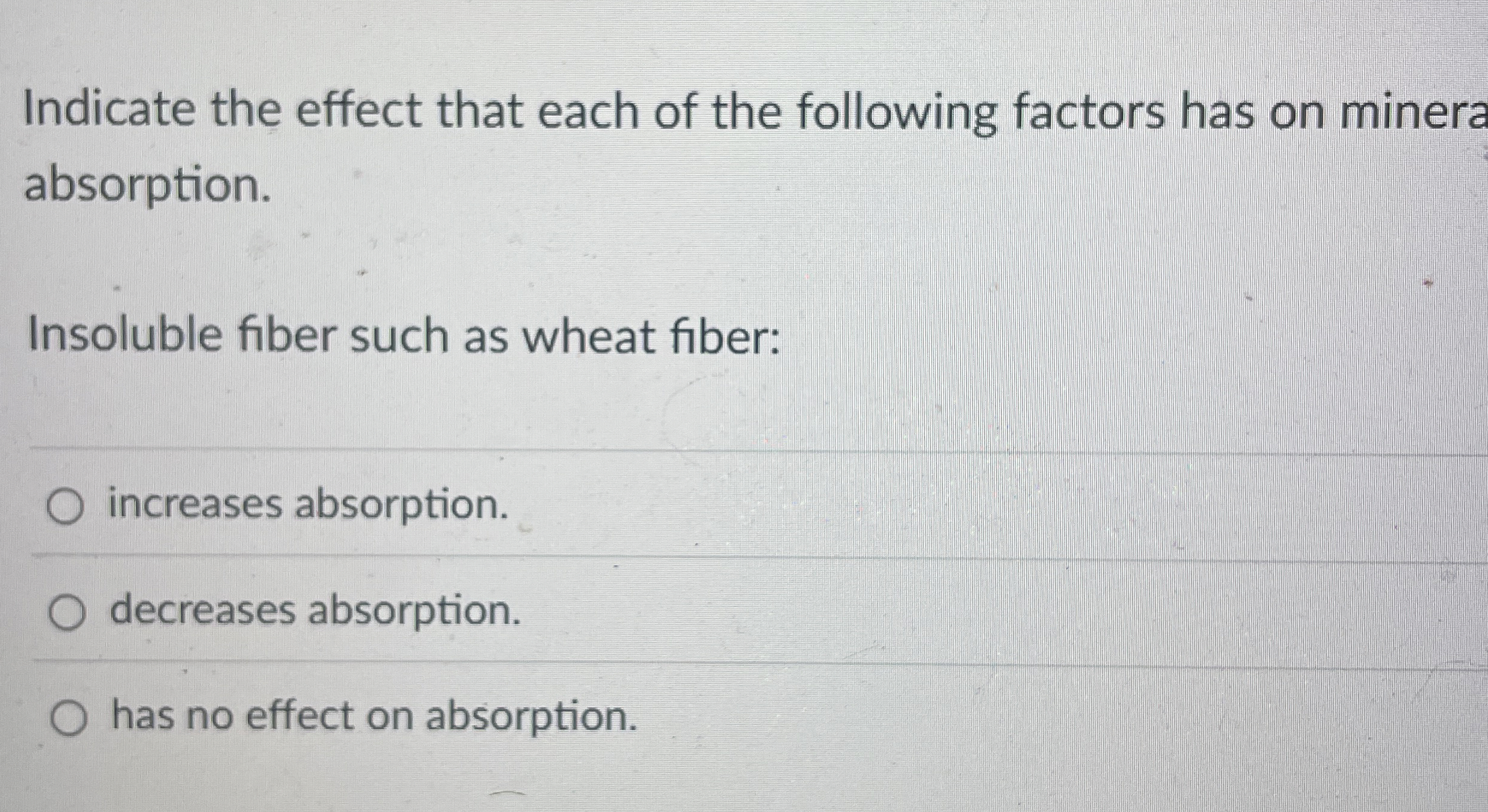 Solved Indicate the effect that each of the following | Chegg.com