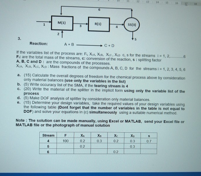 12 13 14 15 16 M 1 R 1 Ss 3 3 Reaction A B C Chegg Com