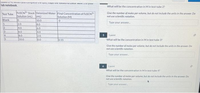Solved Data Table 1 2 points You will be preparing dilutions | Chegg.com