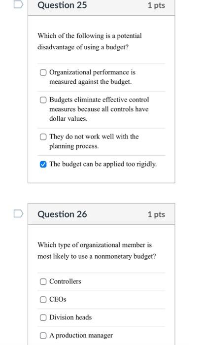 Solved Which of the following is a potential disadvantage of | Chegg.com