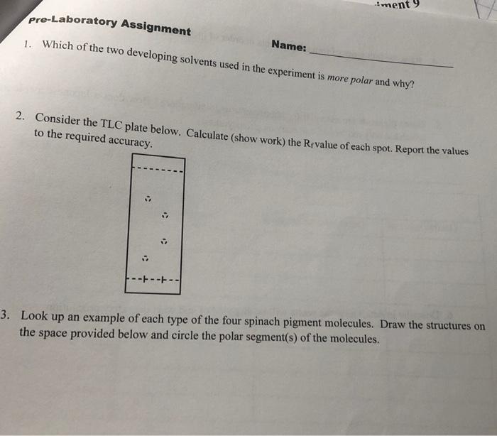 Solved Pre Laboratory Assignment Name 1 Which Of The Two 9705