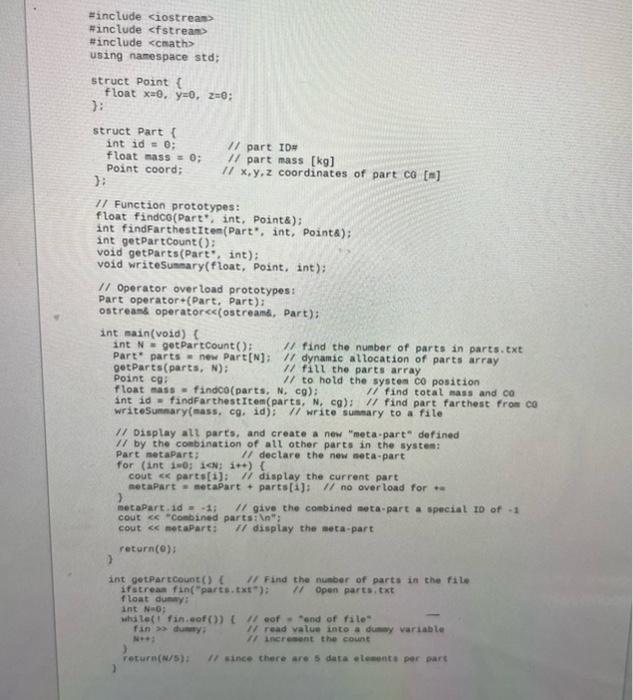 Solved C++ Homework 6 In the previous assignment, a struct | Chegg.com