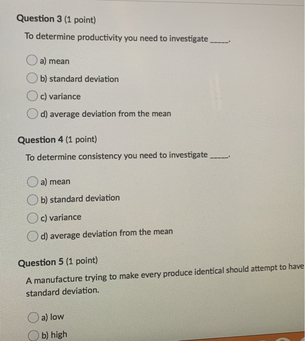 Solved can you answer these three question #5 options are | Chegg.com