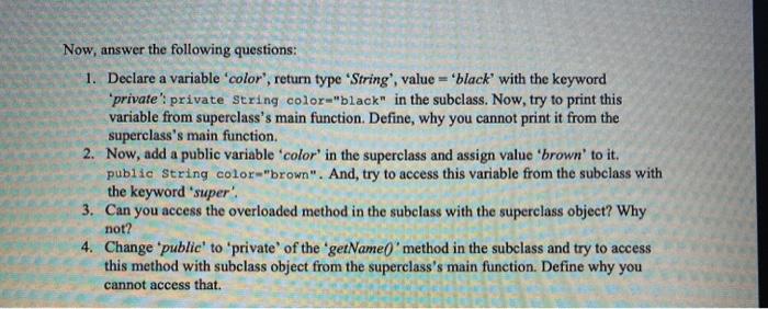 Solved In this lab, you will practice Encapsulation, | Chegg.com