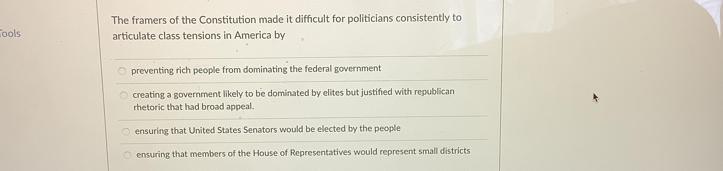 Solved The framers of the Constitution made it difficult for | Chegg.com
