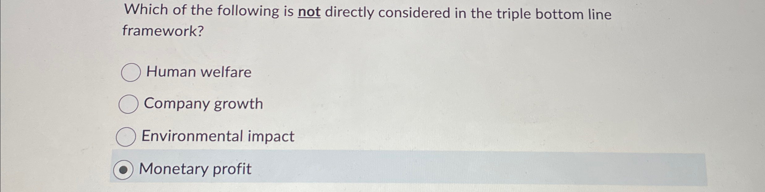 Solved which of the following is not directly considered in chegg
