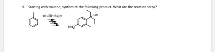 Solved Starting With Toluene, Synthesize The Following | Chegg.com