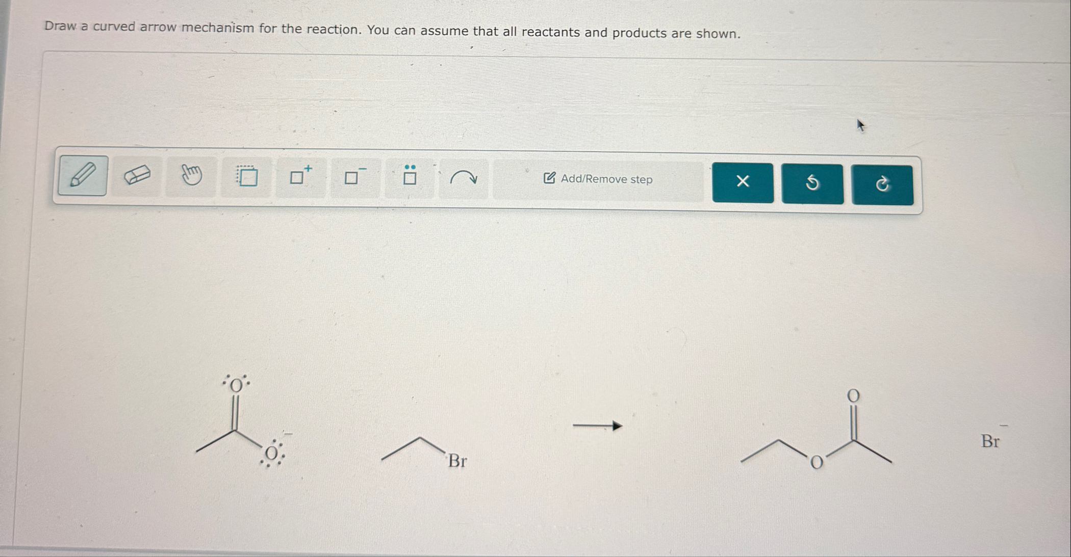 Solved Draw a curved arrow mechanism for the reaction. You | Chegg.com