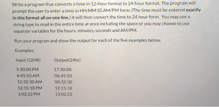 write the start time of 13 00 in 12 hour format
