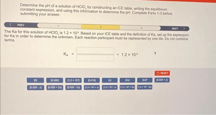 Solved Determine the pH of a solution of HClO2 by | Chegg.com