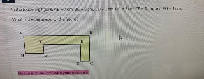 Solved In the following figure, AB=7 cm,BC=3 cm,CD=1 cm,DE=2 | Chegg.com
