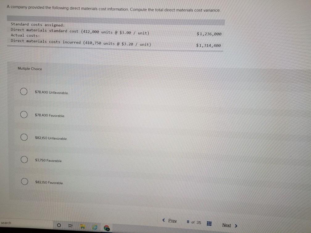 Solved A company provided the following direct materials | Chegg.com