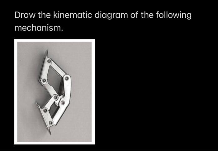 Solved Draw the kinematic diagram of the following | Chegg.com