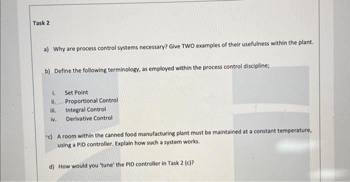 Solved Scenario You Are A Newly Appointed Process Engineer Chegg