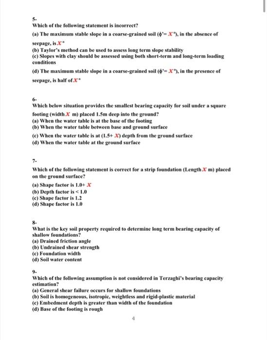 Solved QUESTION 1 Multiple Choice Questions (Mark = 10 X 1 = | Chegg.com