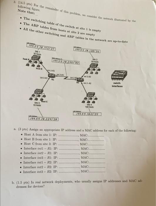 Solved Problem 4 (23 pts) (Data Link Layer) 1. (1.5 pts) A | Chegg.com