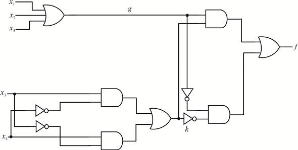 Solved: Implement the logic circuit in Figure 4.25 using NOR gates ...