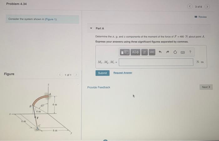 Solved Problem 4.34 3 of B Review Consider the system shown | Chegg.com