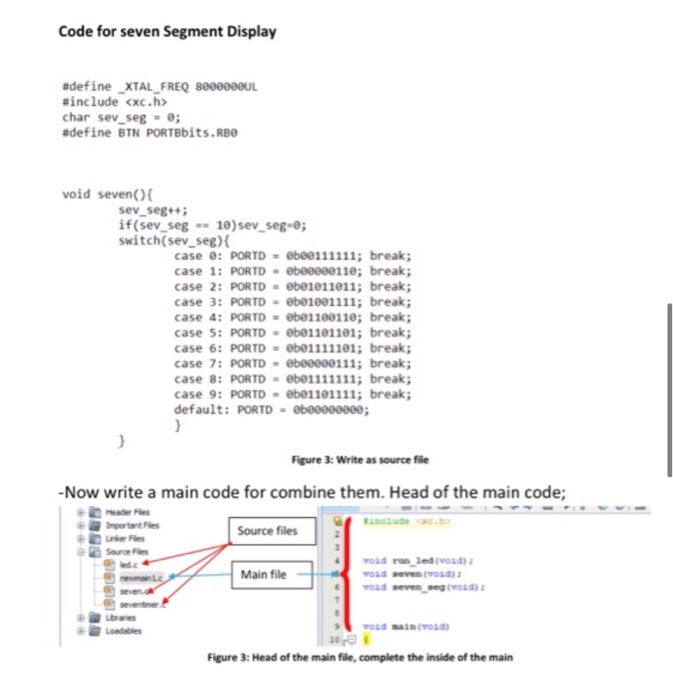 Solved write a main code for given source files. Aim is that | Chegg.com