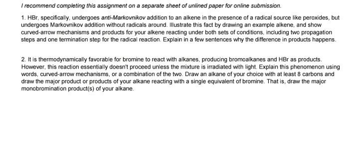 Solved I recommend completing this assignment on a separate | Chegg.com