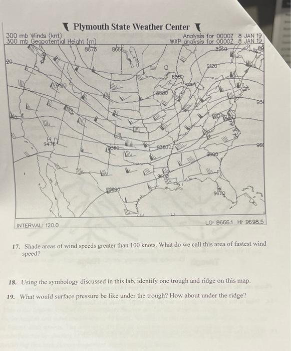 17. Shade areas of wind speeds greater than 100 | Chegg.com