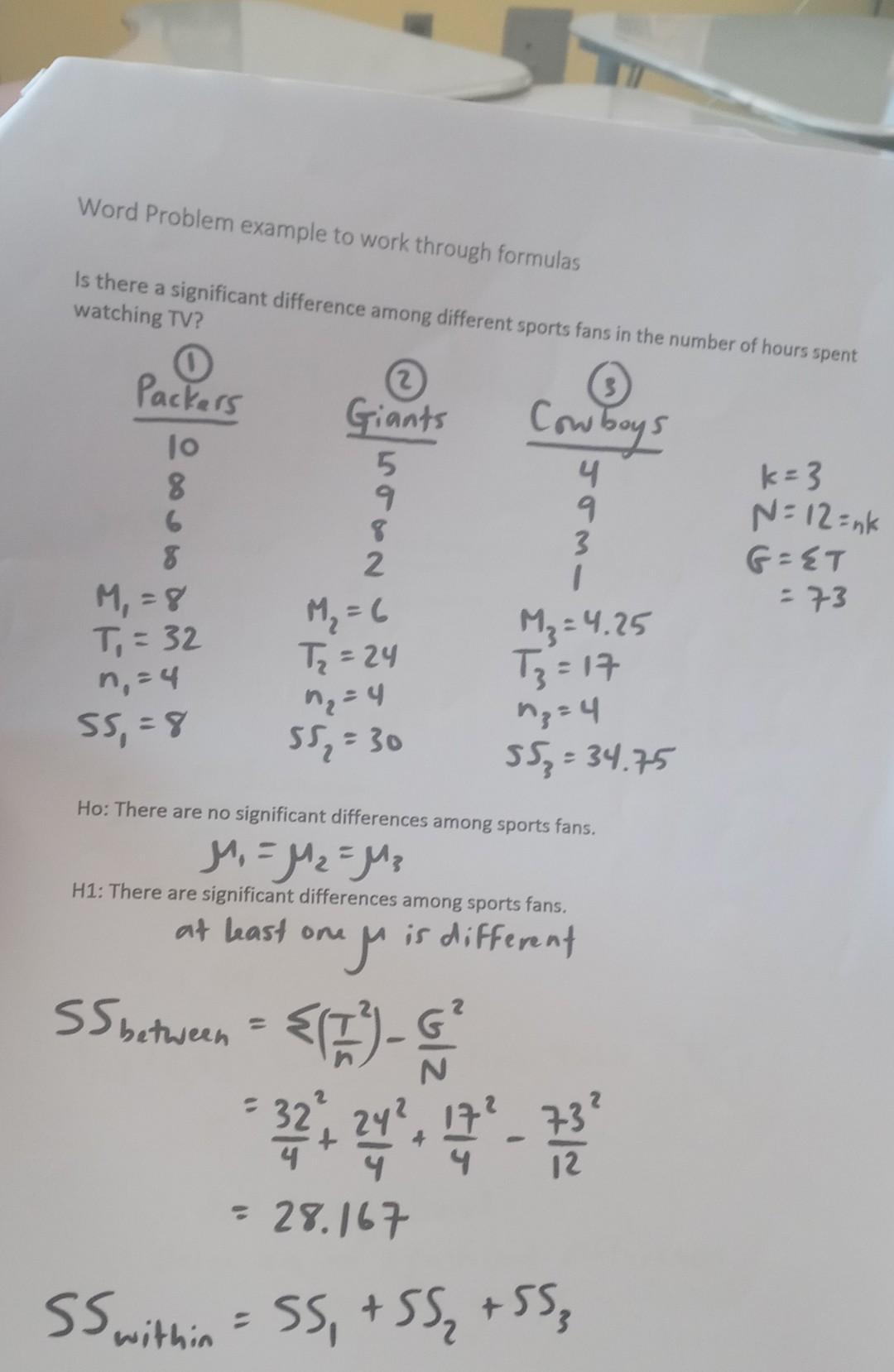 Solved Word Problem example to work through formulas ollnow | Chegg.com