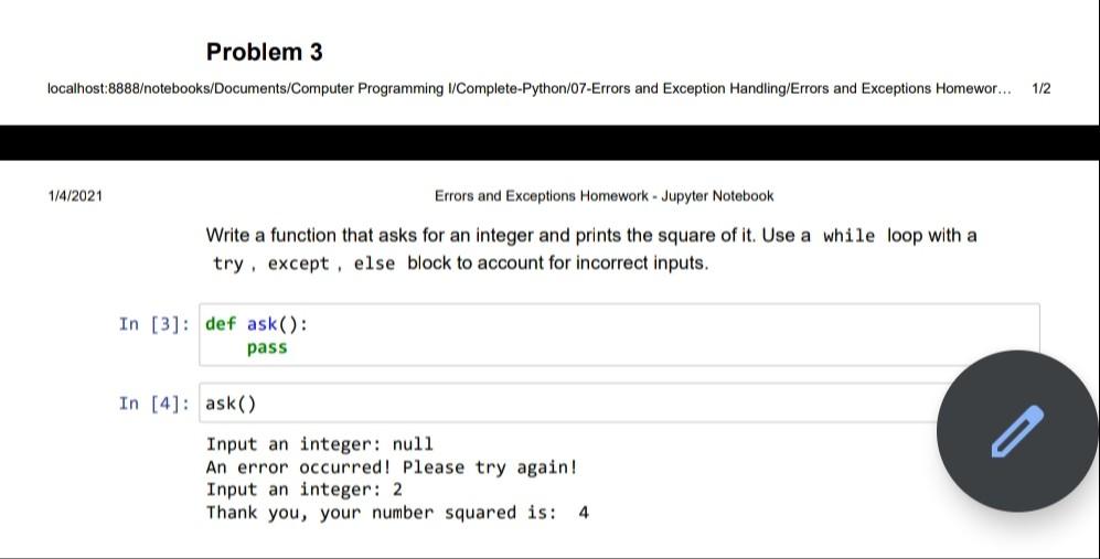 Custom exception - python-error-handling-3 - Coding Blocks Discussion Forum