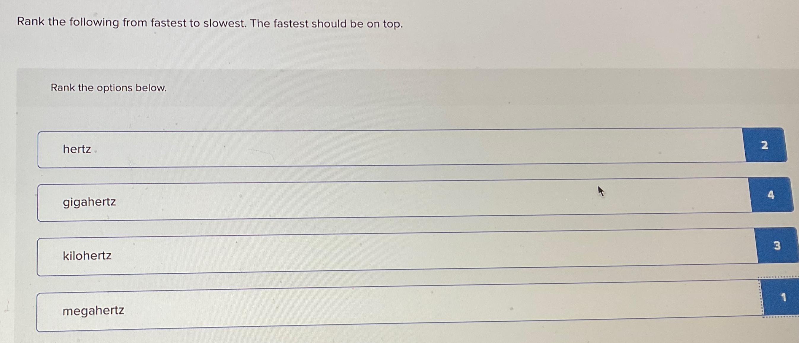 solved-rank-the-following-from-fastest-to-slowest-the-chegg