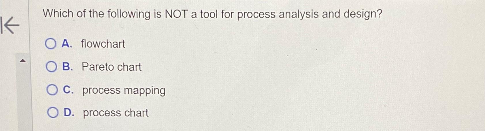 Solved Which of the following is NOT a tool for process | Chegg.com