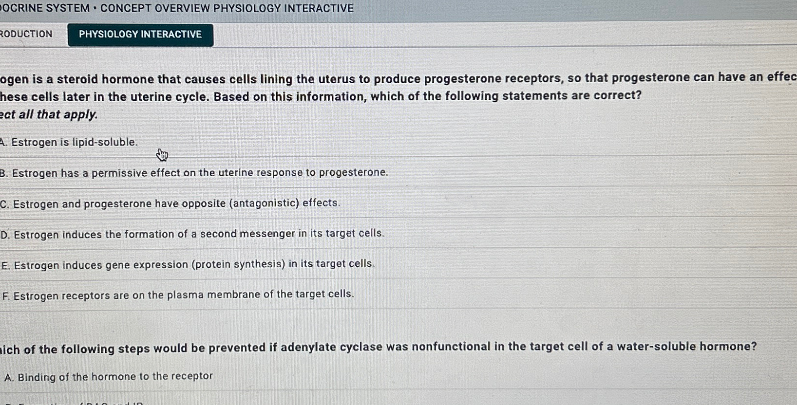 Solved OCRINE SYSTEM * ﻿CONCEPT OVERVIEW PHYSIOLOGY | Chegg.com