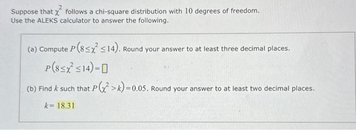 Solved Suppose That χ2 Follows A Chi-square Distribution | Chegg.com