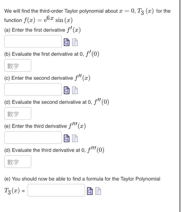 Solved We Will Find The Third-order Taylor Polynomial About | Chegg.com