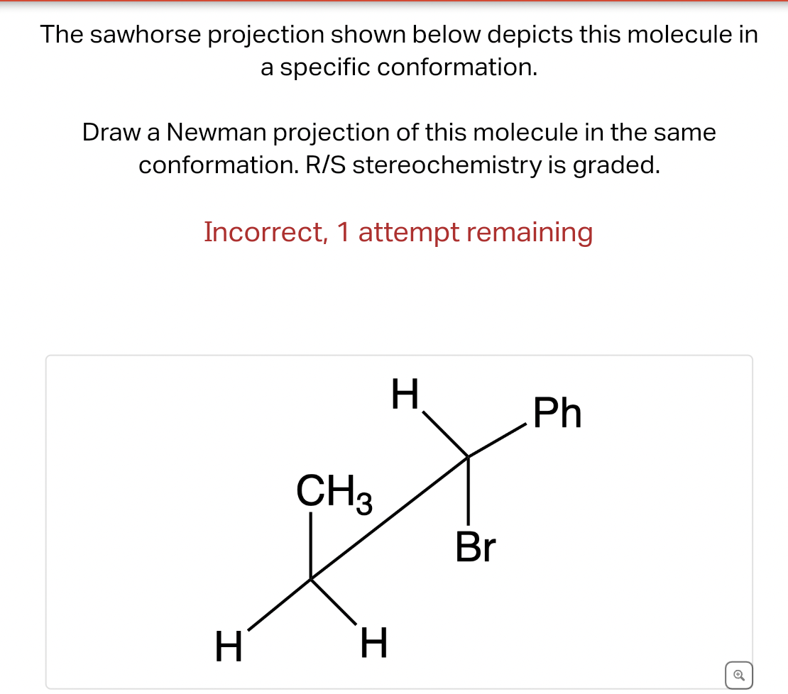 Solved The sawhorse projection shown below depicts this