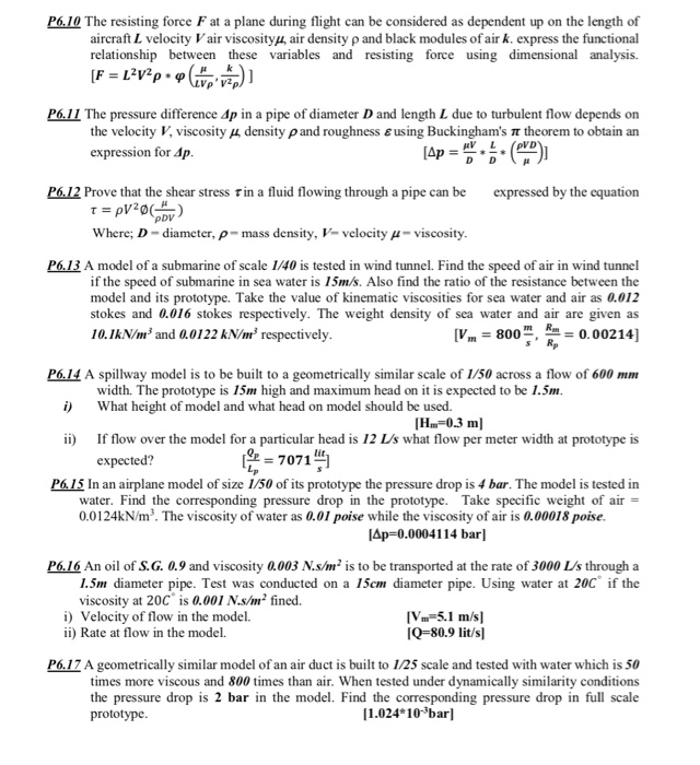 Solved P6.1 A stationary sphere in water moving at velocity | Chegg.com