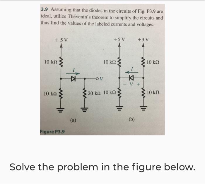 Solved 3.9 Assuming That The Diodes In The Circuits Of Fig. | Chegg.com