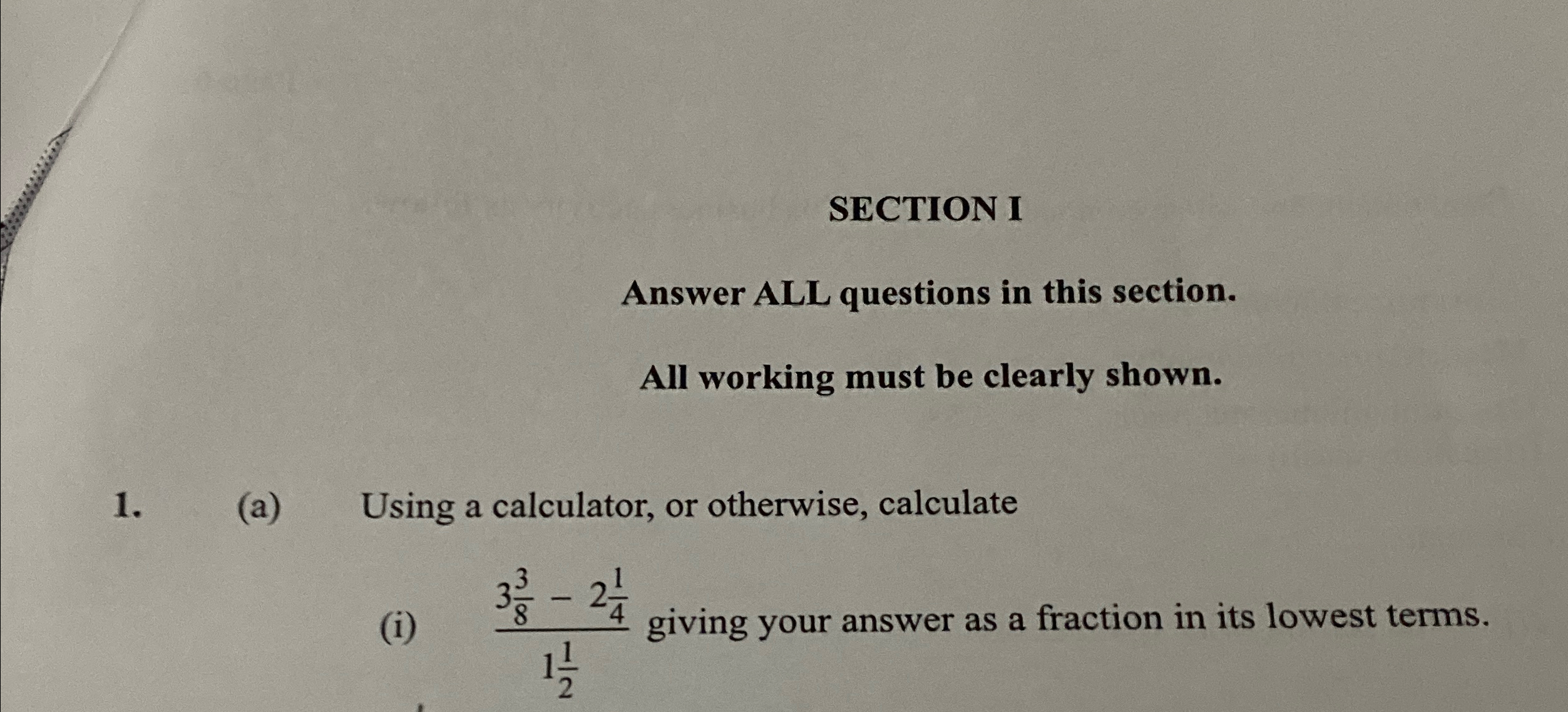 Solved SECTION IAnswer ALL questions in this section.All | Chegg.com