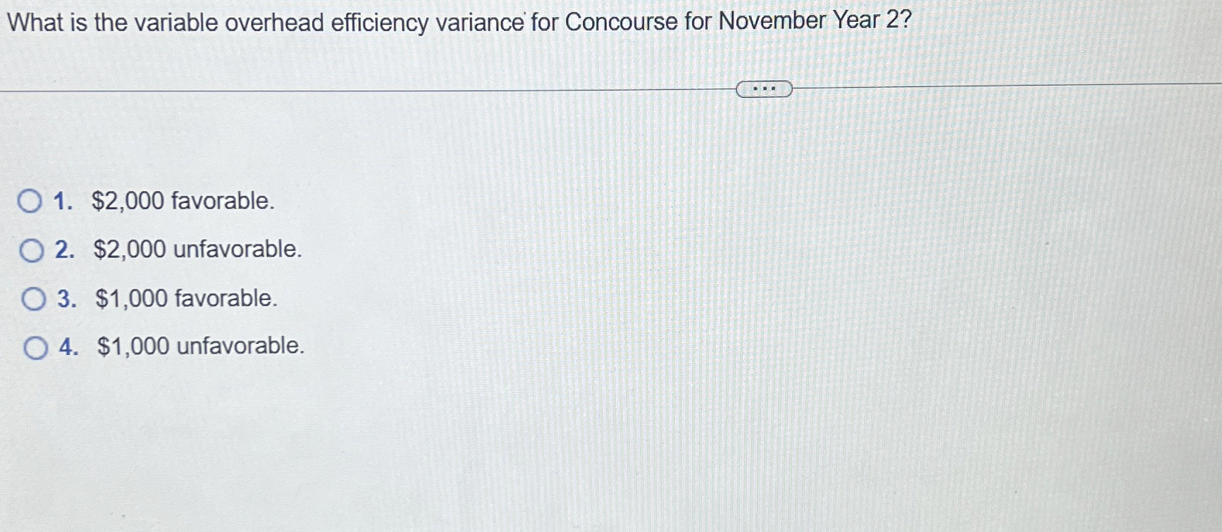 Solved What is the variable overhead efficiency variance for | Chegg.com