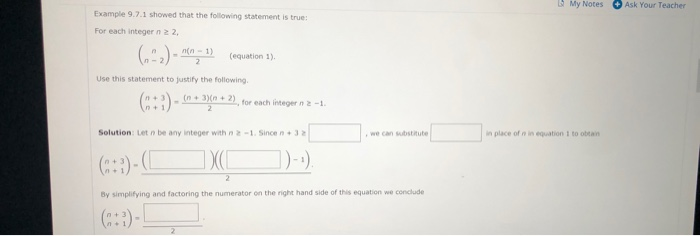 Compute the value of the following. (Assume n is an | Chegg.com