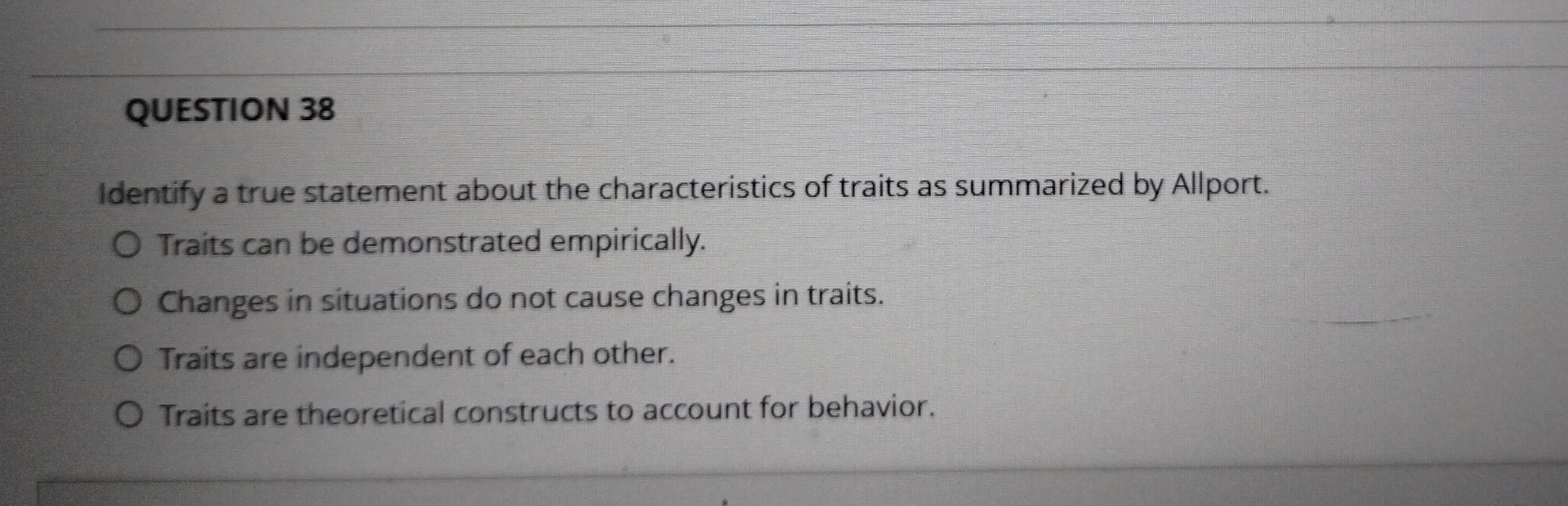 Solved QUESTION 38Identify a true statement about the | Chegg.com