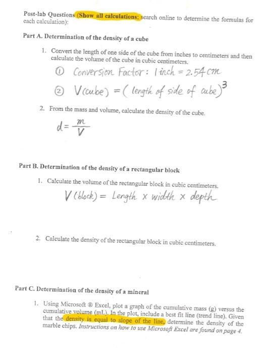 Units Measurement And Density Data And Observatio Chegg Com