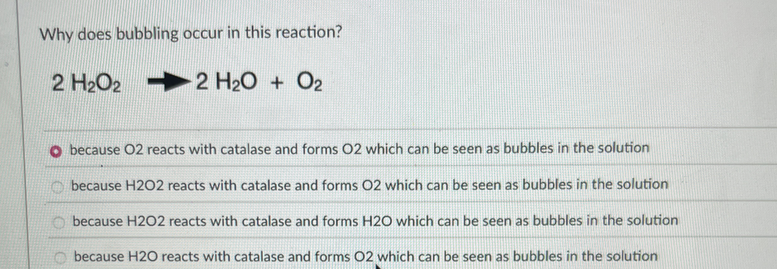 Solved Why does bubbling occur in this