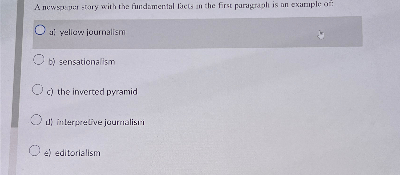 Solved A newspaper story with the fundamental facts in the | Chegg.com