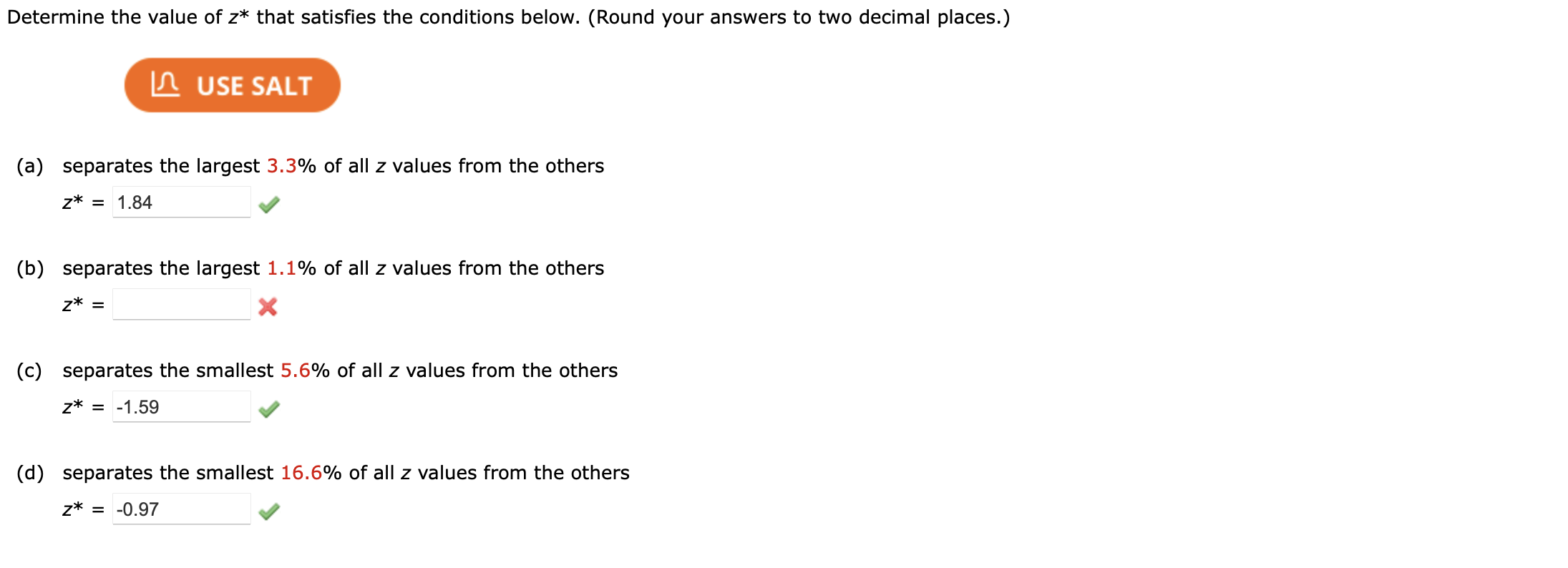 Solved determine the value of z that satisfies the chegg