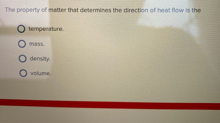 Solved The property of matter that determines the direction | Chegg.com