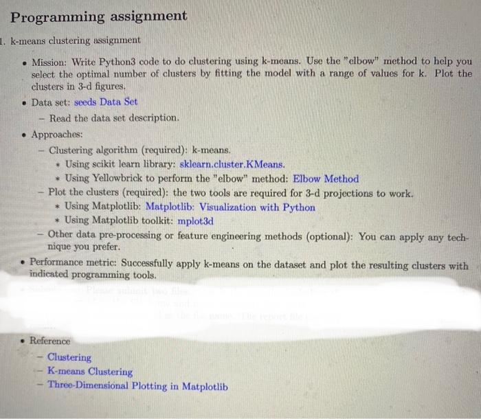 Optimal number of clusters for the k-means algorithm for the /u