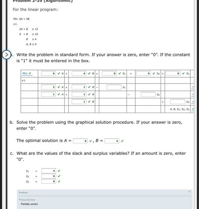 Solved Problem 2-35 (Algorithmic) For the linear program: | Chegg.com